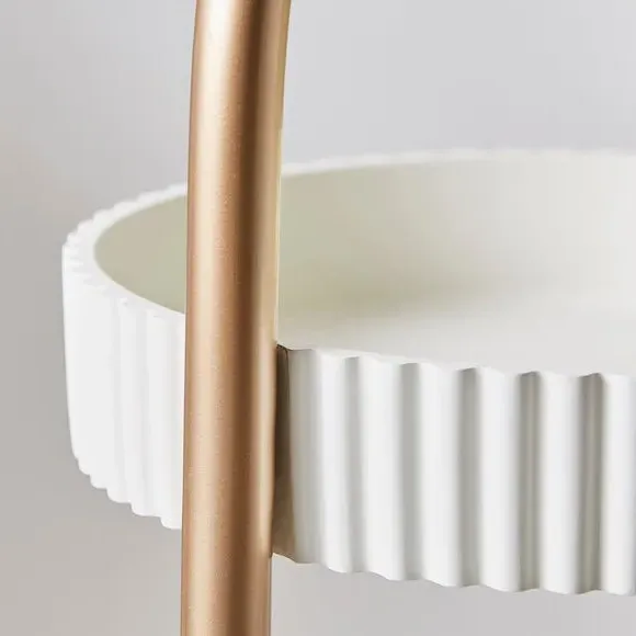 3-Tier Storage Caddy with Handle - Off-White