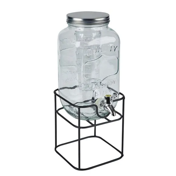 3.3L Drinks Dispenser with Infuser - Clear Glass image