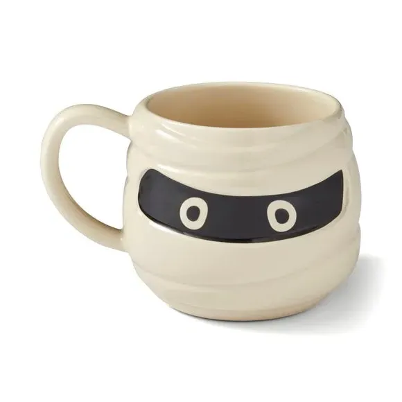 3D Mummy Mug - White, Stoneware