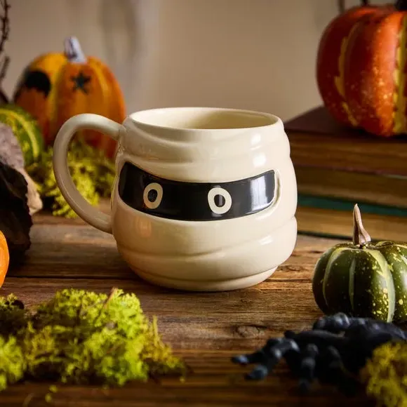 3D Mummy Mug - White, Stoneware image