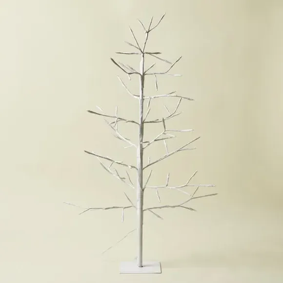 3ft Twig Tree with LED Lights - White