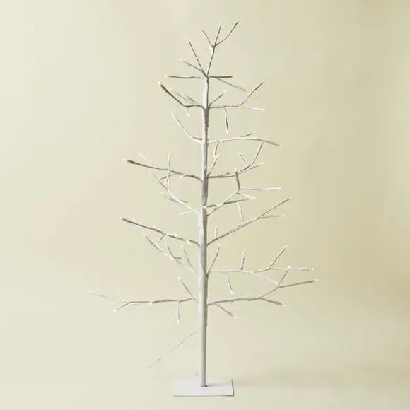 3ft Twig Tree with LED Lights - White