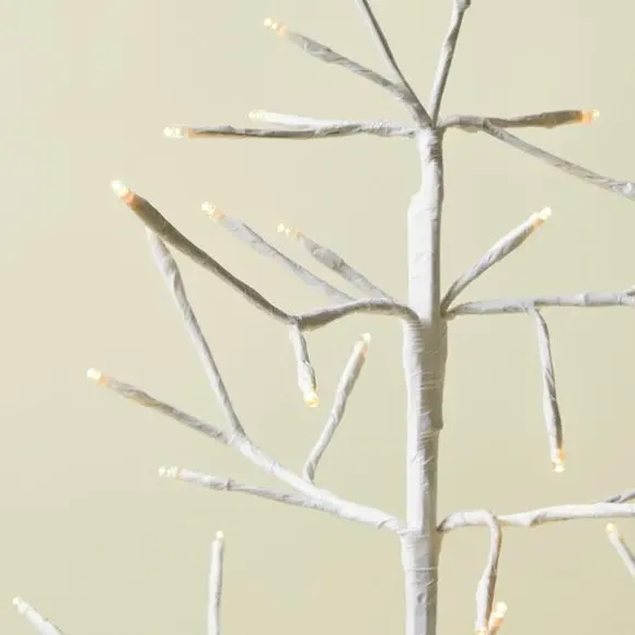 3ft Twig Tree with LED Lights - White