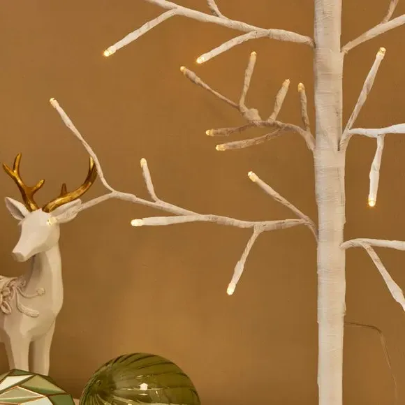 3ft Twig Tree with LED Lights - White