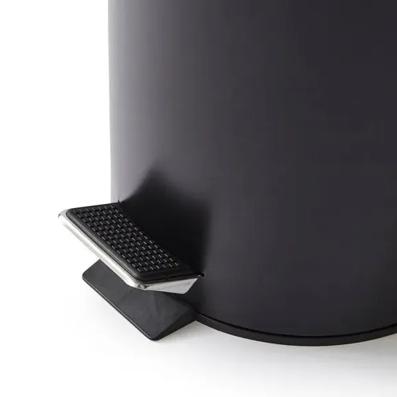 3L Pedal Bin with Inner Bucket - Black, Metal