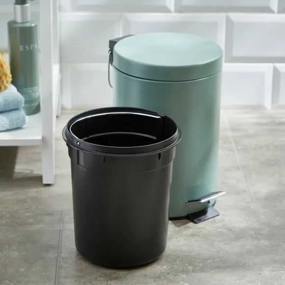 3L Pedal Bin with Inner Bucket - Sage, Metal