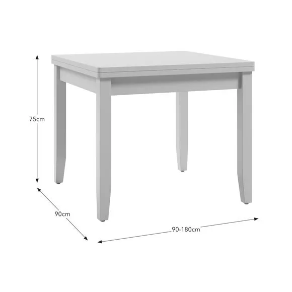 4-6 Seater Flip Top Dining Table - Natural, Wood
