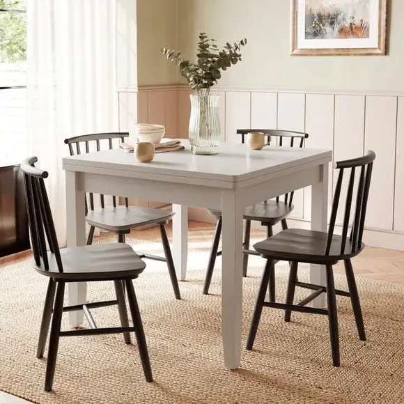 4-6 Seater Flip Top Dining Table - Natural, Wood