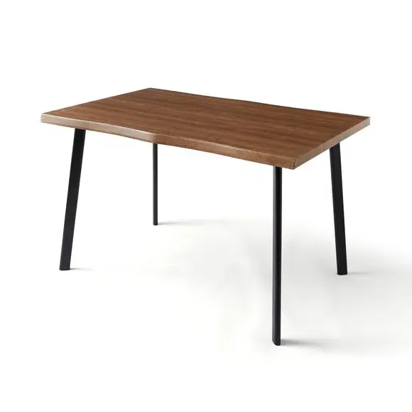 4-6 Seater Wave Edge Dining Table - Oak, Wood