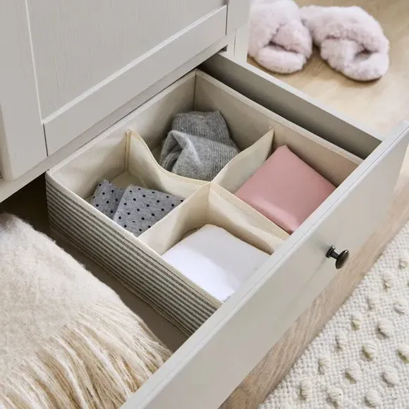 4-Cube Storage Organiser Collapsible - Grey image