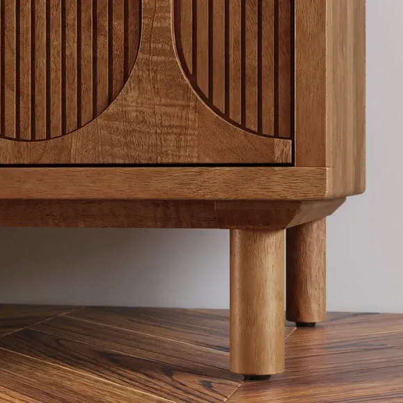 4 Door Large Sideboard - Midtone, Mango Wood