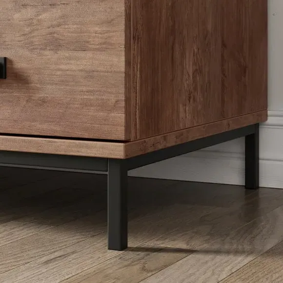 4-Door Wardrobe with Mirrors - Pine