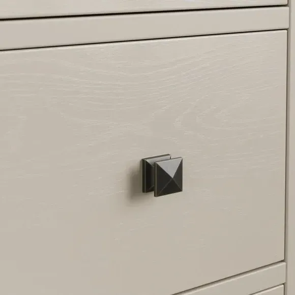 4-Drawer Chest with Soft Close - Warm Grey, Wood