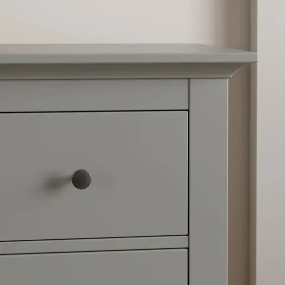 4-Drawer Dressing Table - Grey, Lacquer
