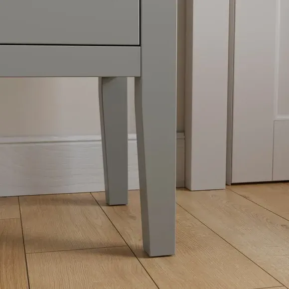 4-Drawer Dressing Table - Grey, Lacquer