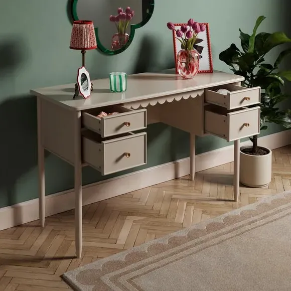 4-Drawer Dressing Table - Natural, Wood