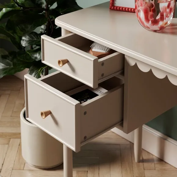 4-Drawer Dressing Table - Natural, Wood
