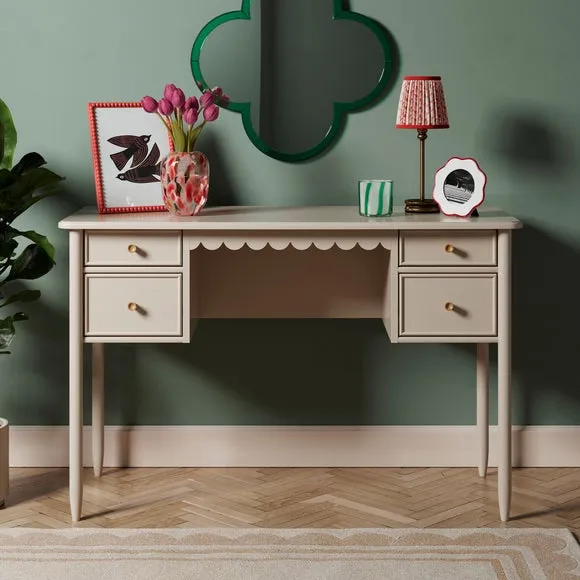 4-Drawer Dressing Table - Natural, Wood