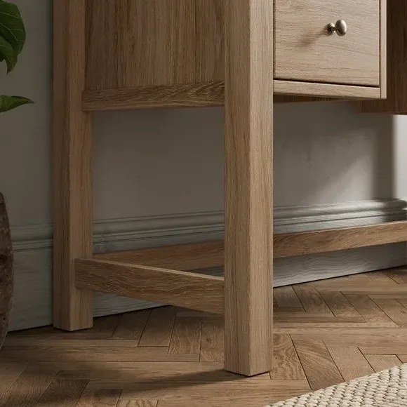 4-Drawer Dressing Table - Oak Effect