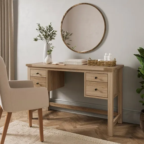 4-Drawer Dressing Table - Oak Effect image