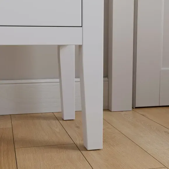 4-Drawer Dressing Table - White, Lacquer