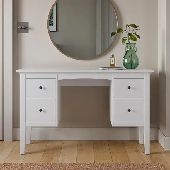 4-Drawer Dressing Table - White, Lacquer