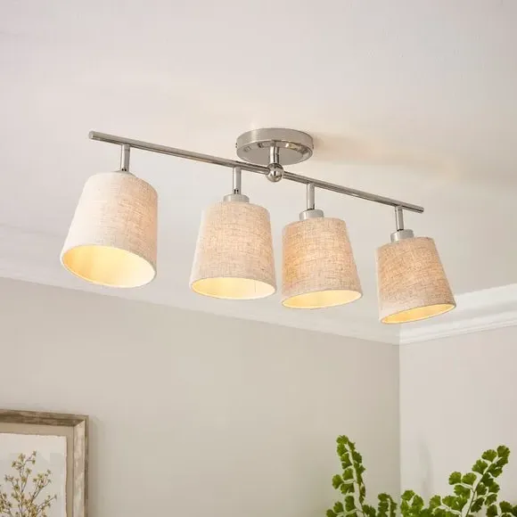 4-Light Adjustable Spotlight Bar - Natural image