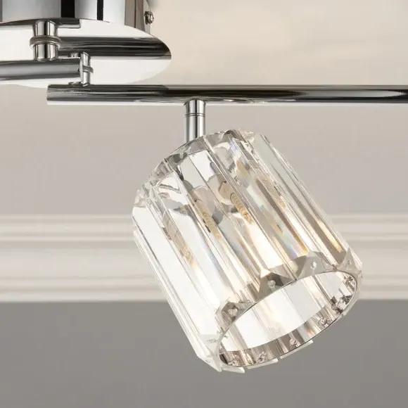 4-Light Adjustable Spotlight - Chrome, Steel