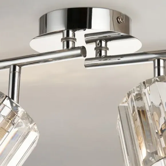 4-Light Adjustable Spotlight - Chrome, Steel