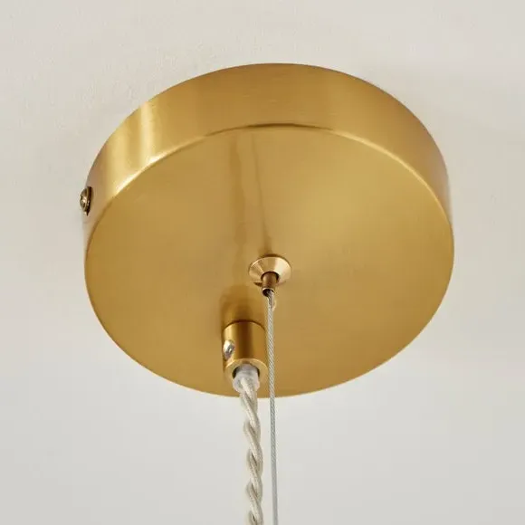 4-Light Ceiling Light with Dimpled Glass - White