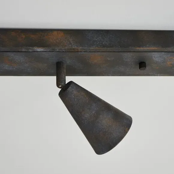 4-Light Semi Flush Spotlight Bar - Bronze