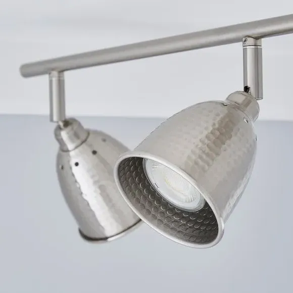4-Light Semi Flush Spotlight Bar - Chrome