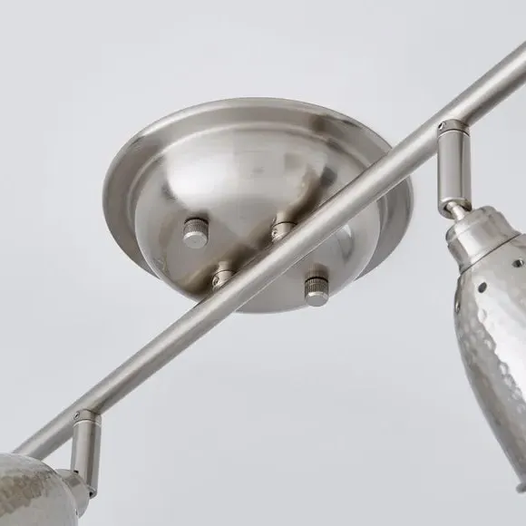4-Light Semi Flush Spotlight Bar - Chrome