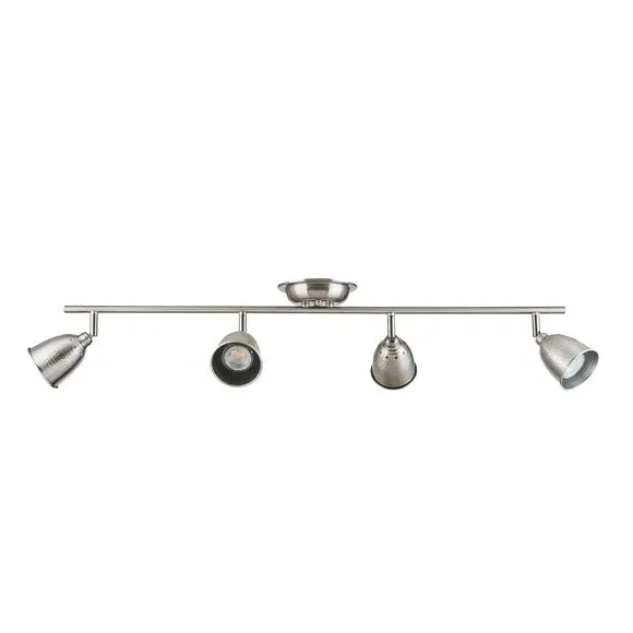 4-Light Semi Flush Spotlight Bar - Chrome