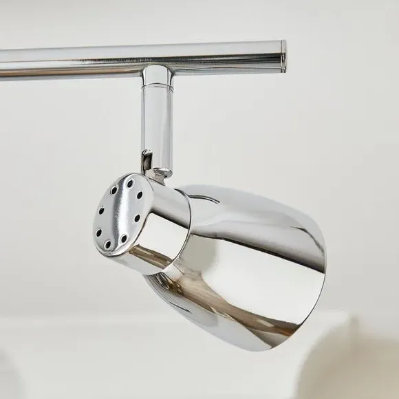 4-Light Semi Flush Spotlight Bar - Chrome