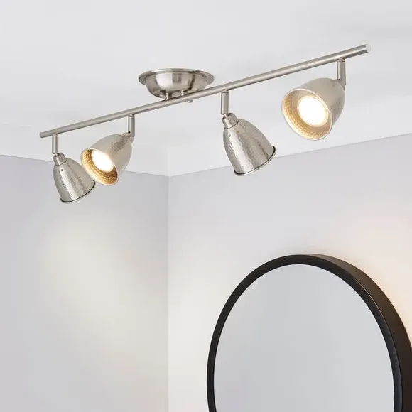 4-Light Semi Flush Spotlight Bar - Chrome image