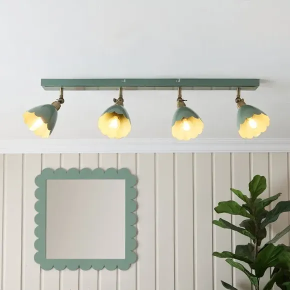 4-Light Spotlight Bar Adjustable - Lilypad, Metal