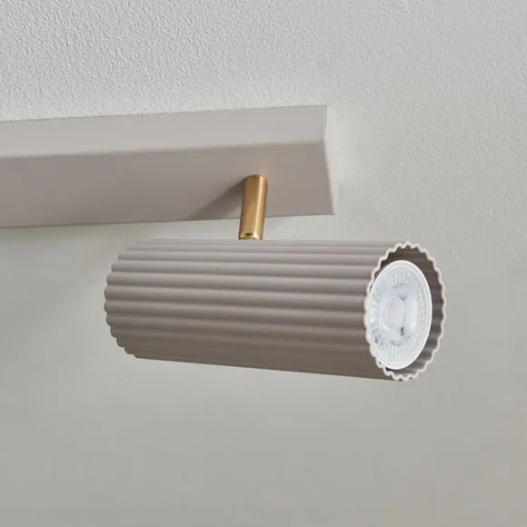 4 Light Spotlight Bar Adjustable - Sandstone Metal