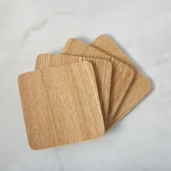 4-Pack Coaster Set - Pistachio, Wood image