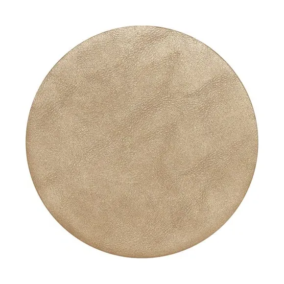 4-Pack Coasters - Champagne, Faux Leather