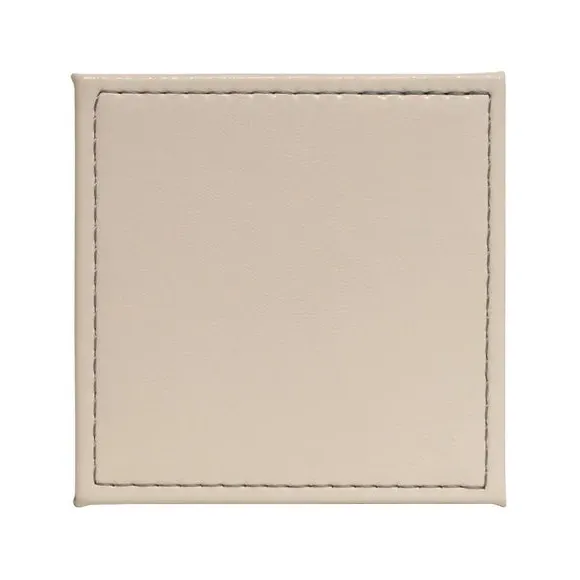 4-Pack Reversible Coasters - Sage, Faux Leather