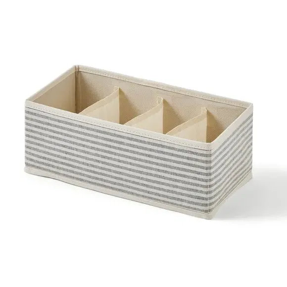 4-Part Storage Organiser - Grey, Paper Board