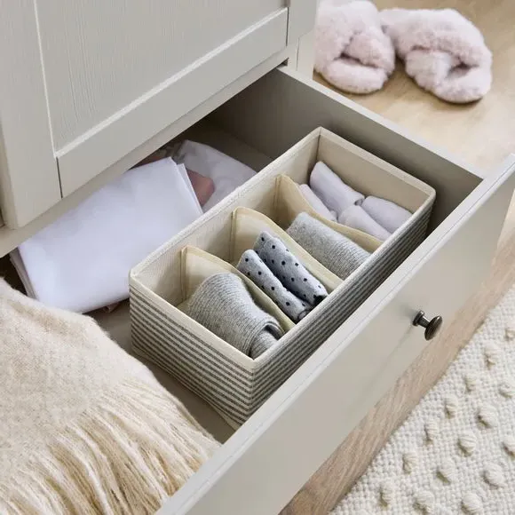 4-Part Storage Organiser - Grey, Paper Board image