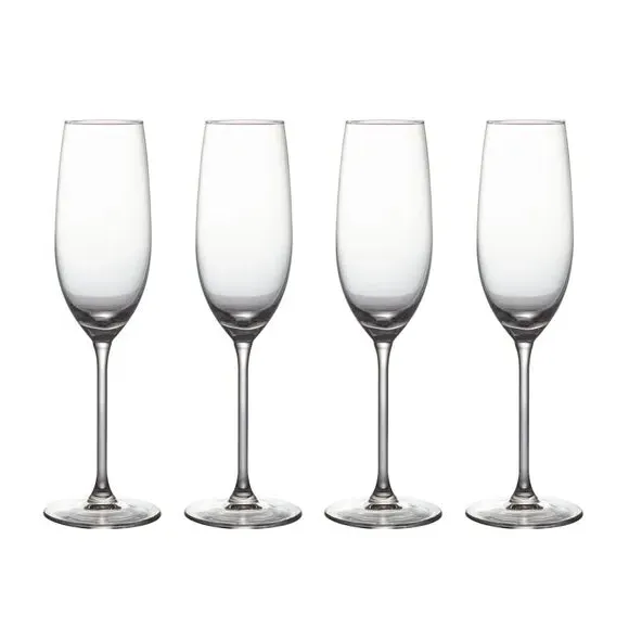 4-Piece Champagne Flute Set - Clear, Glass image