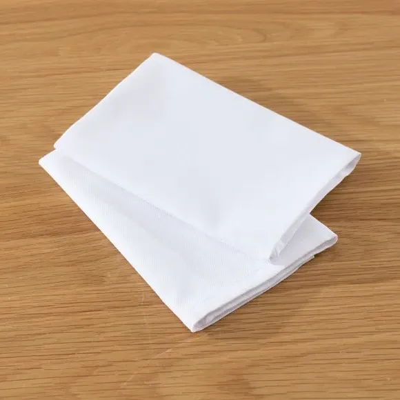 4-Piece Napkin Set - White, Polycotton image