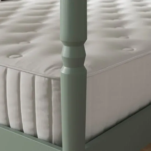 4-Poster Bed Frame with Turned Posts - Lilypad
