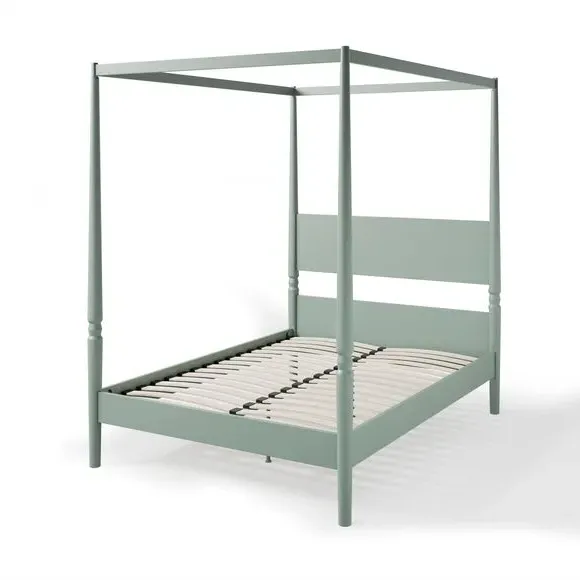4-Poster Bed Frame with Turned Posts - Lilypad
