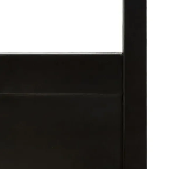 4-Poster Canopy Bed Frame - Black, Pine Wood