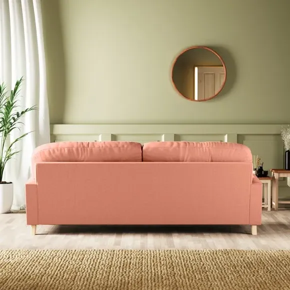 4-Seater Chesterfield Sofa - Coral, Velvet
