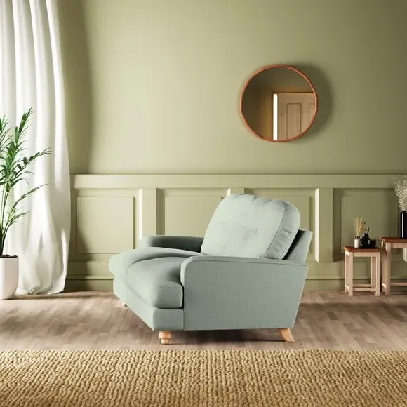 4-Seater Chesterfield Sofa - Green, Velvet